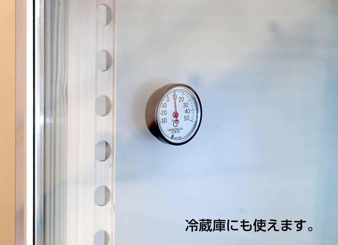 신와 S-5 원형 3.5cm 아날로그 온도계 이미지 3