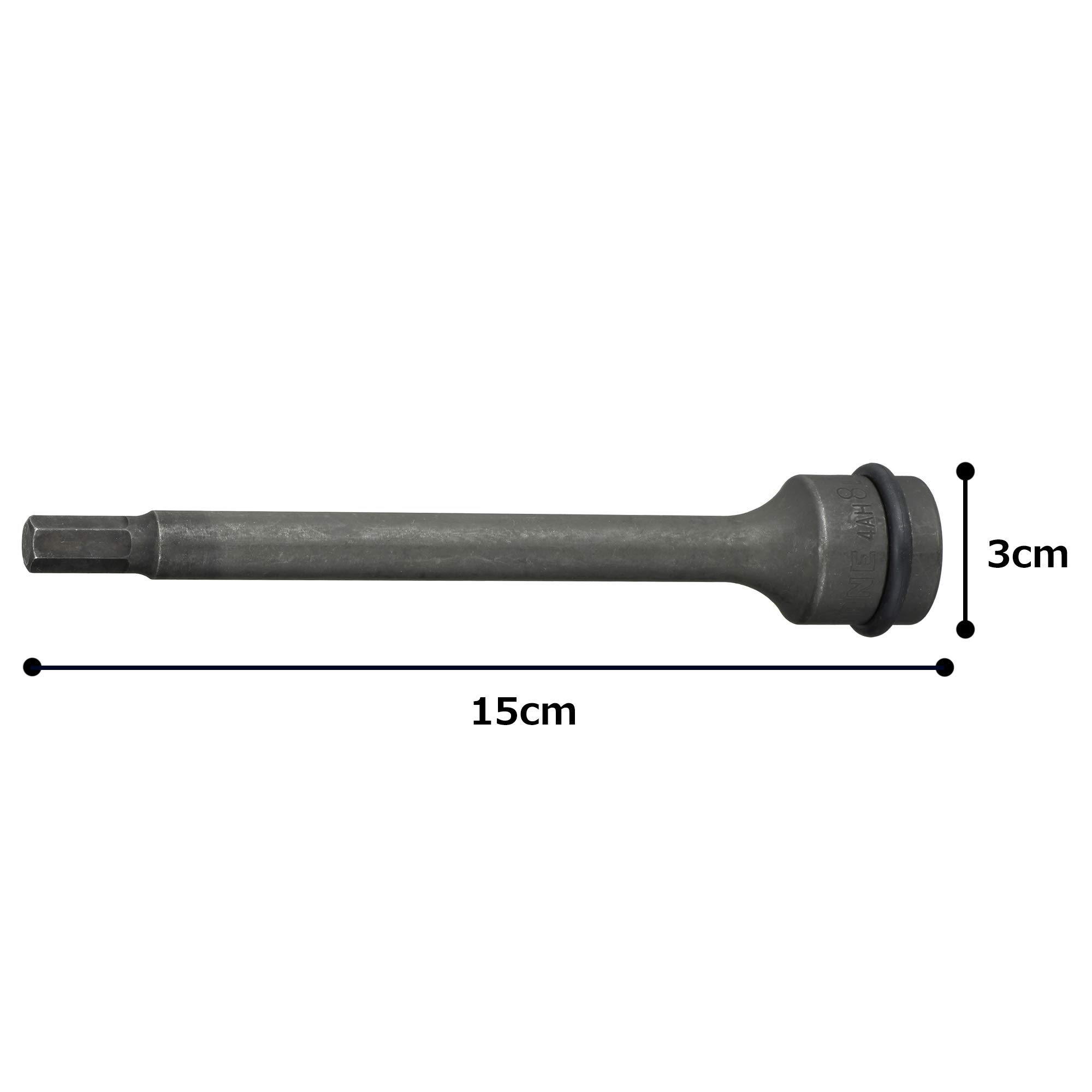 토네 임팩트 롱 육각 소켓 4AH-08L 12.7mm 8mm 이미지 5