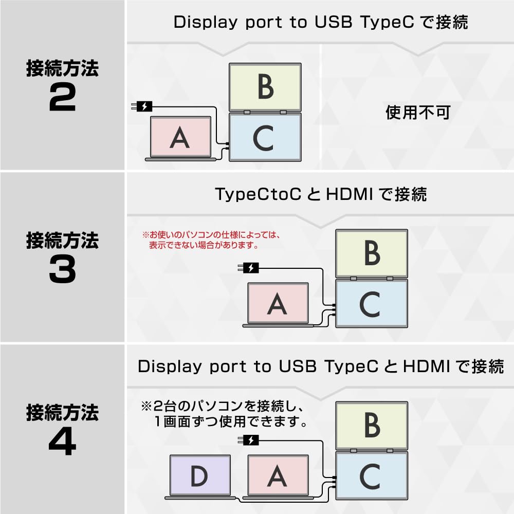 산코 THANKO 듀얼 모니터 DMBG25HBK 23.8인치 상하 확장형 이미지 4
