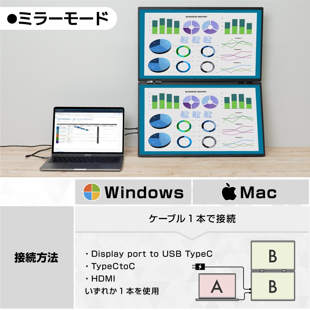 산코 THANKO 듀얼 모니터 DMBG25HBK 23.8인치 상하 확장형 이미지 7