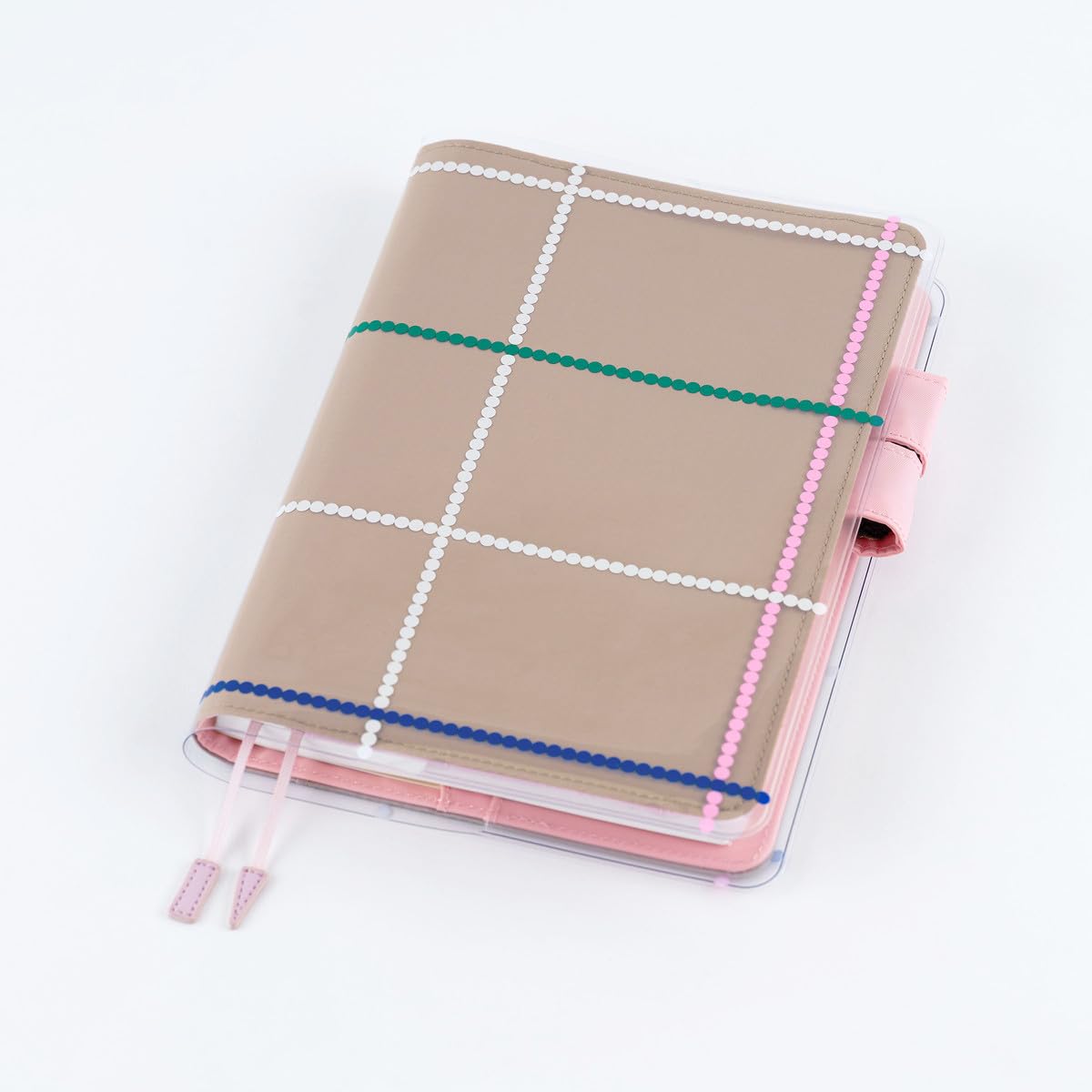 호보니치 와타나베 요시에 도트 체크 커버 온 커버 커즌용 238×347×0.8mm 이미지 2