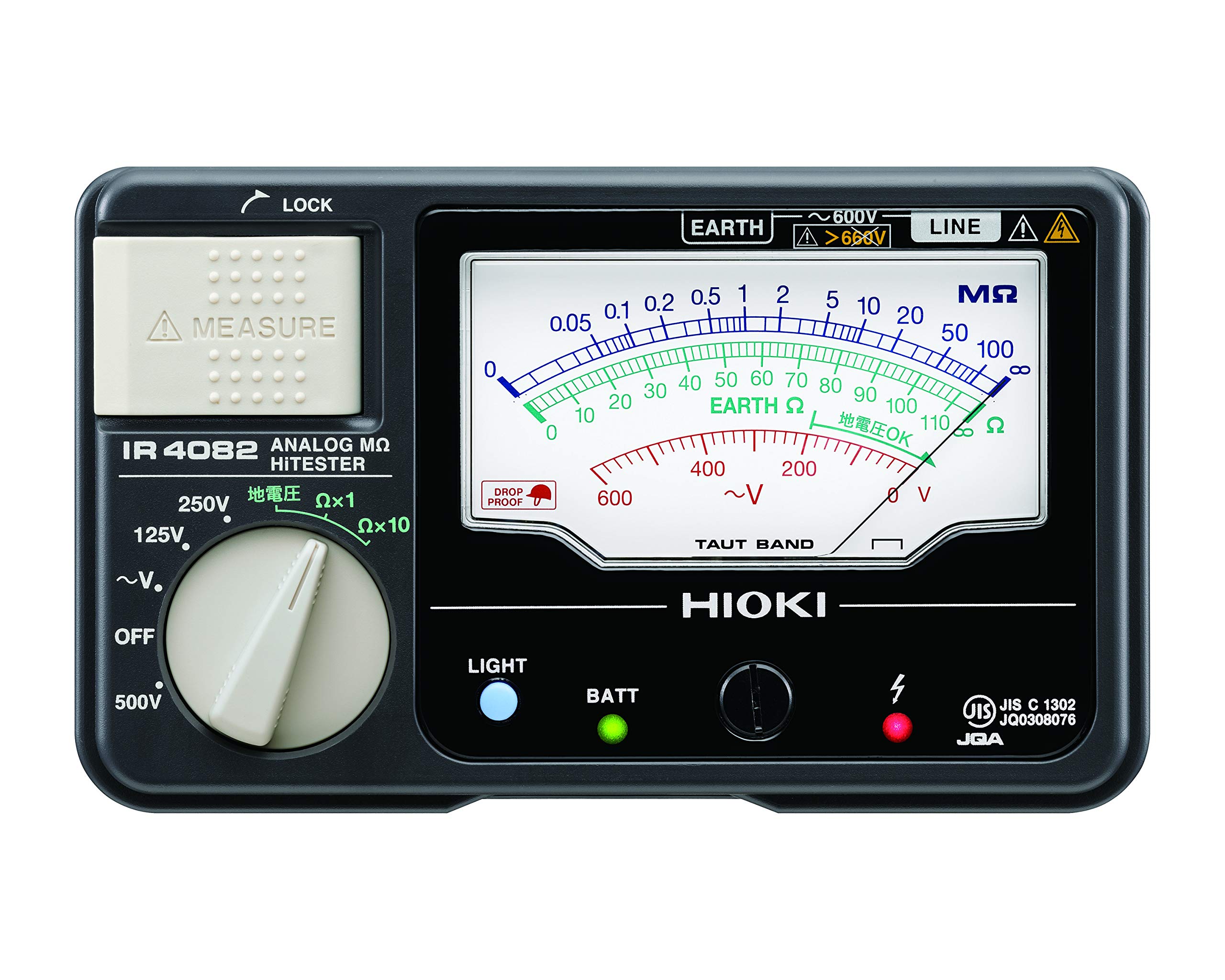 하이오키 IR4082-11 125V-500V 절연저항계 아날로그 메가옴 하이테스터 이미지 2