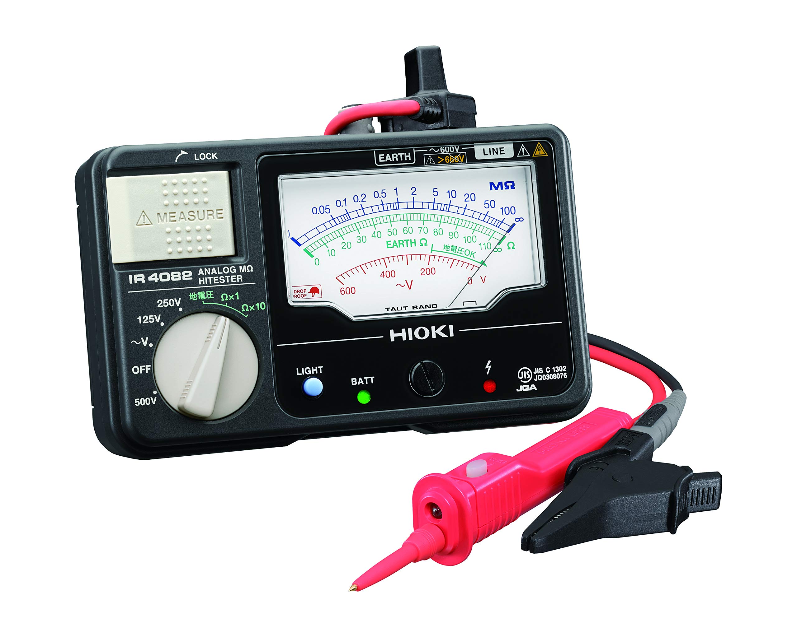 하이오키 IR4082-11 125V-500V 절연저항계 아날로그 메가옴 하이테스터