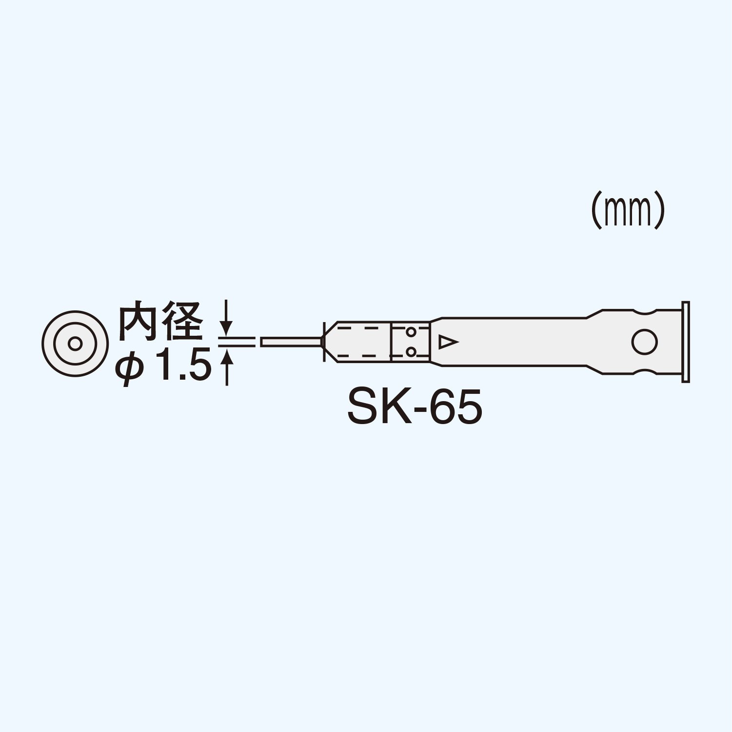 엔지니어 SK-60 시리즈 SK-65 핫블로우 팁 핫블로우 내경 1.5mm 이미지 2