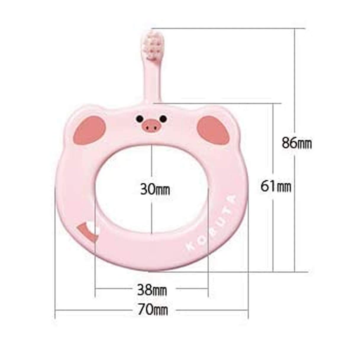 Ci메디컬 베이비 동물 캐릭터 칫솔 S 1개입 부드러운모 전용케이스 이미지 2