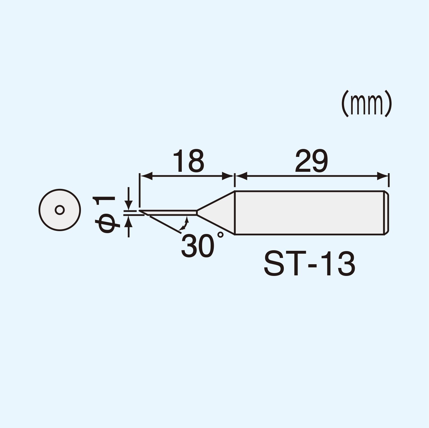 엔지니어 SK-30 인두팁 ST-13 납땜 교체용 팁 이미지 2