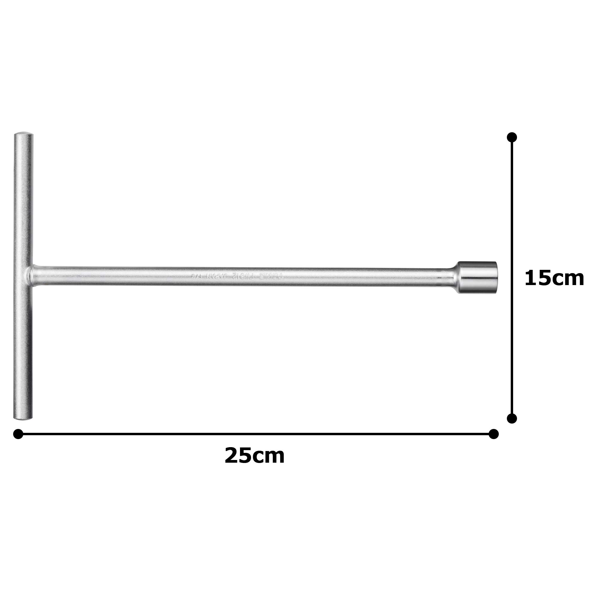 토네 TWS-12 12mm T형 렌치 쇼트 핸들 이미지 3