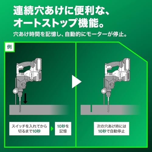 하이코키 DH3628DA 36V 충전 로터리 해머드릴 집진컵 세트 이미지 12