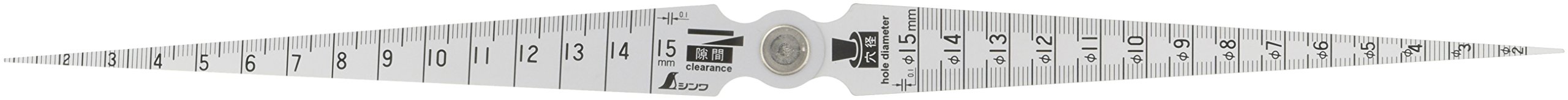 신와 테이퍼 게이지 더블 1-15mm 62620