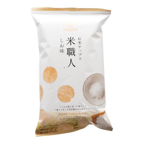 쿠제후쿠상점 쌀칩 쌀장인 소금맛 100g 이미지 2