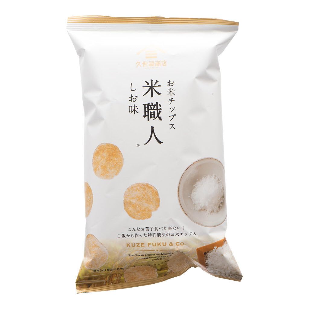 쿠제후쿠상점 쌀칩 쌀장인 소금맛 100g