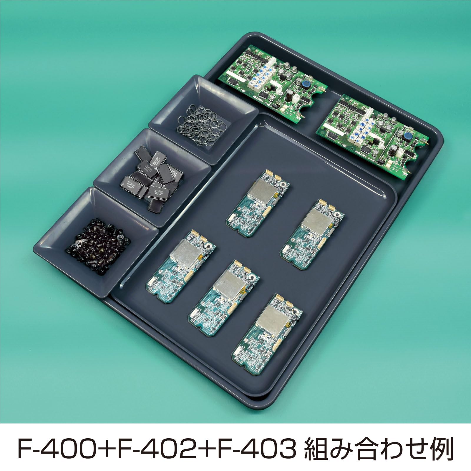 호잔 ESD 정전기 방지 부품 트레이 F-401 S 6개입 이미지 4