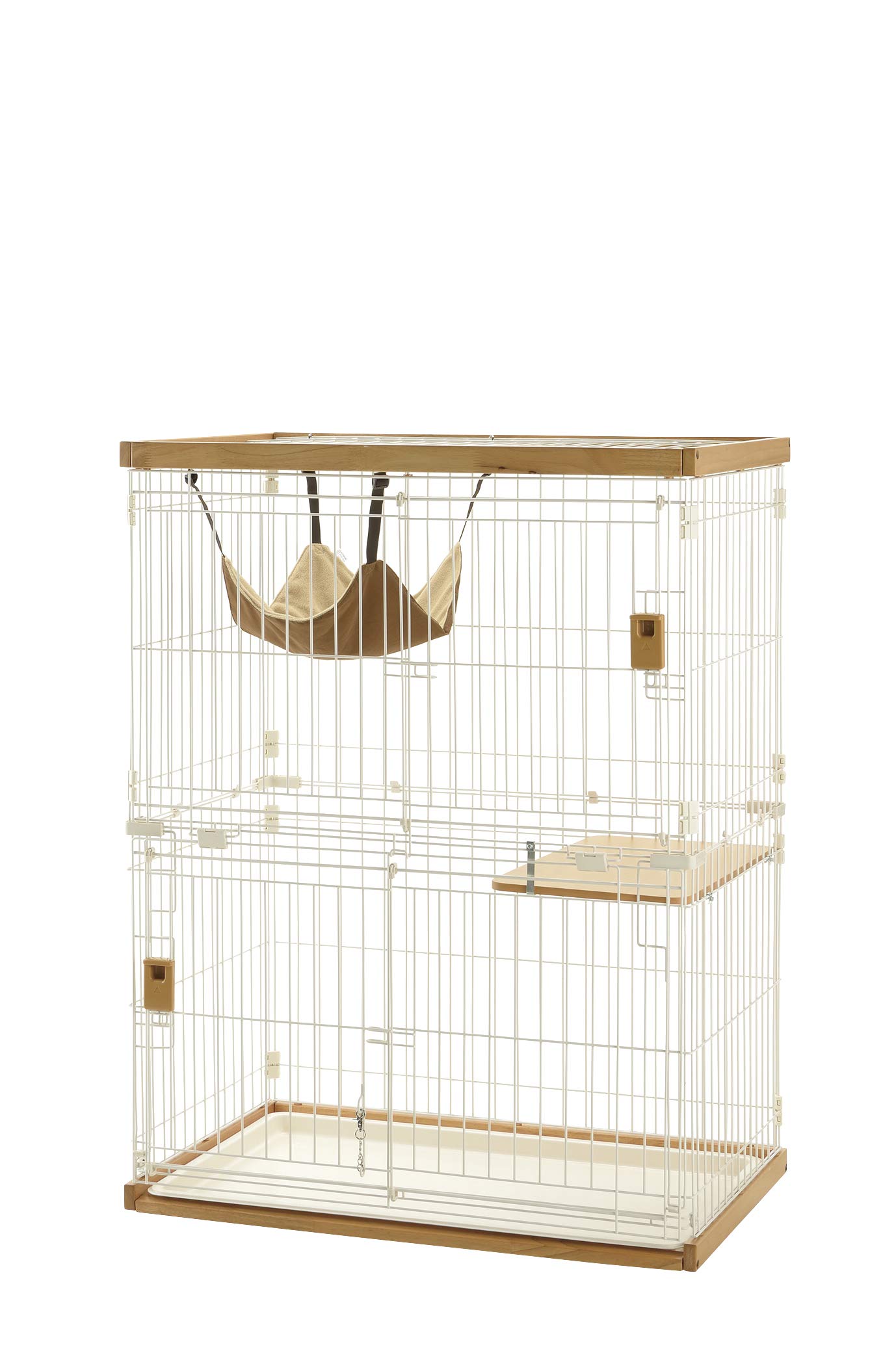 리첼 목재 청소 간편 캣 서클 라이트브라운 S 90L 57W 118H cm