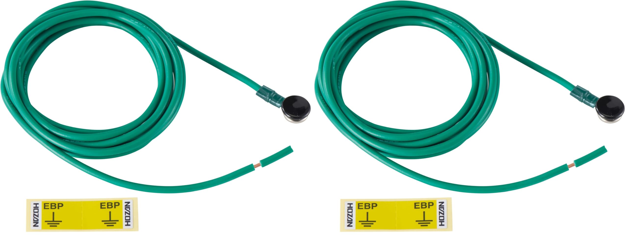 호잔 F129 정전기 방지 접지선 호크 타입 2개입 1.25mm^2 2m