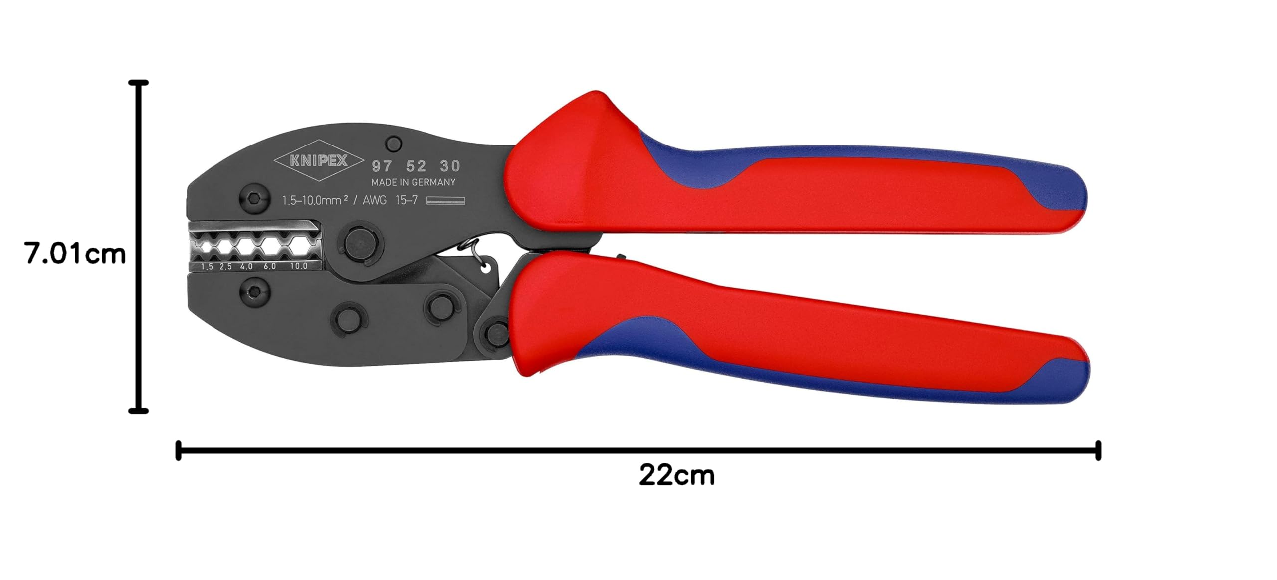 크니펙스 프레시포스 975230 압착펜치 220mm 이미지 3