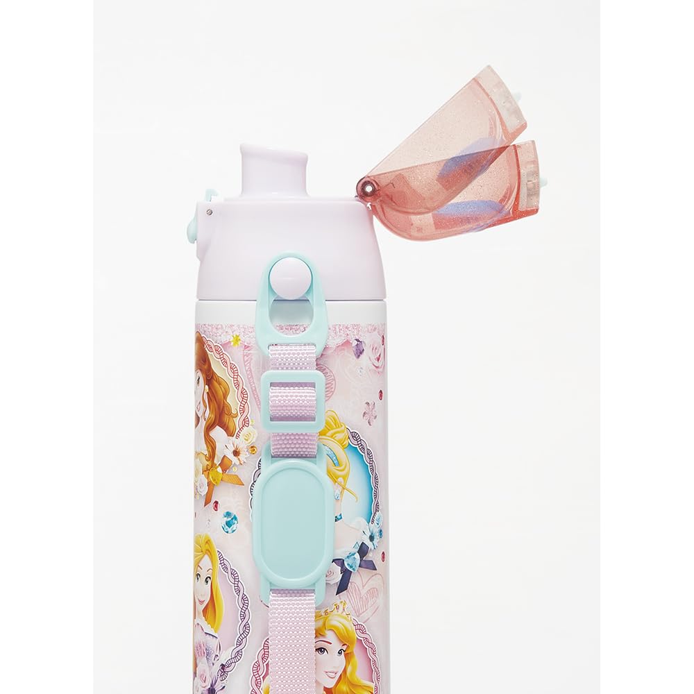 스케이터 디즈니 프린세스 580ml SDC6N-A 어린이 스테인리스 물병 직접 마시는 보냉 이미지 11