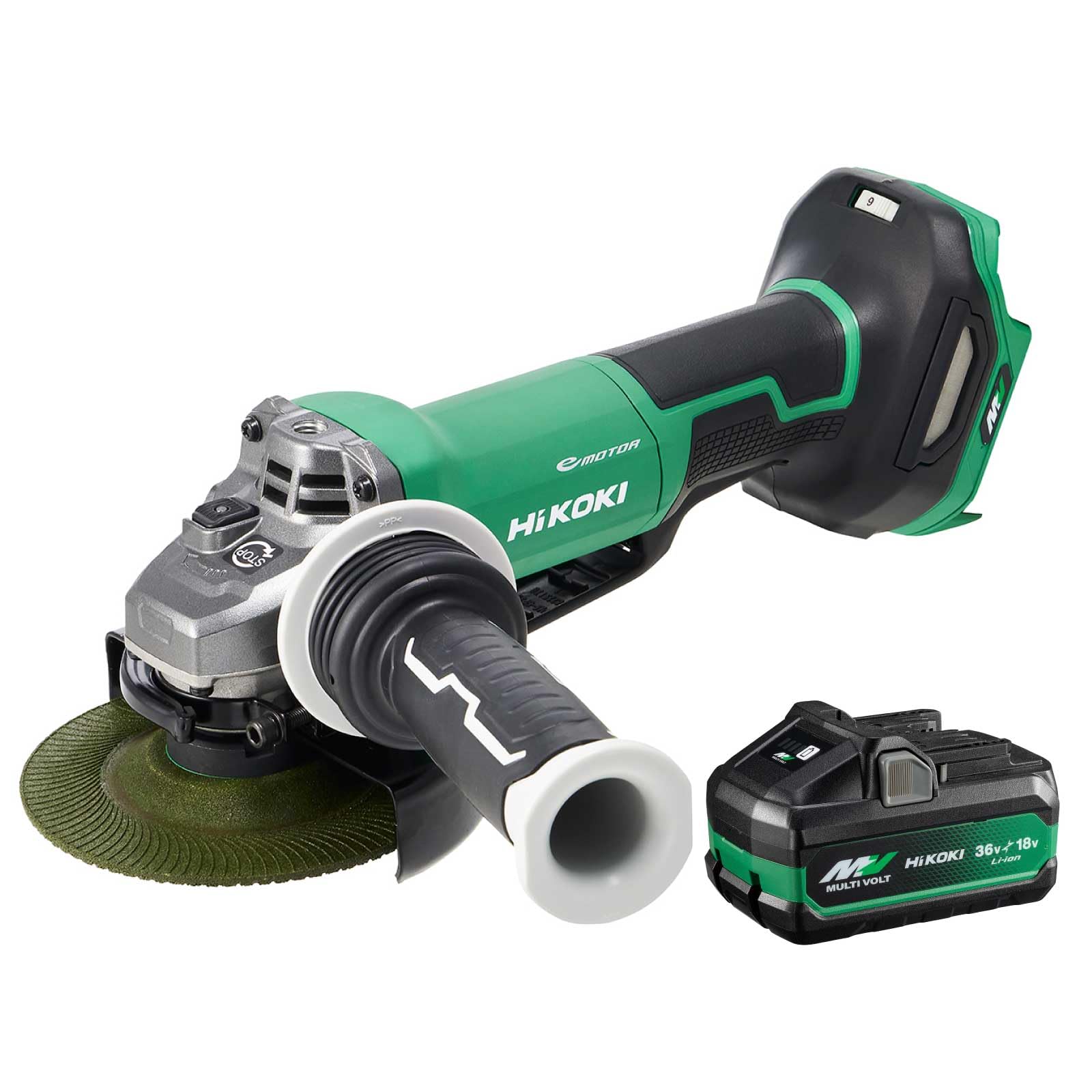 하이코키 G3613DD 125mm 충전 디스크그라인더 배터리 포함 세트