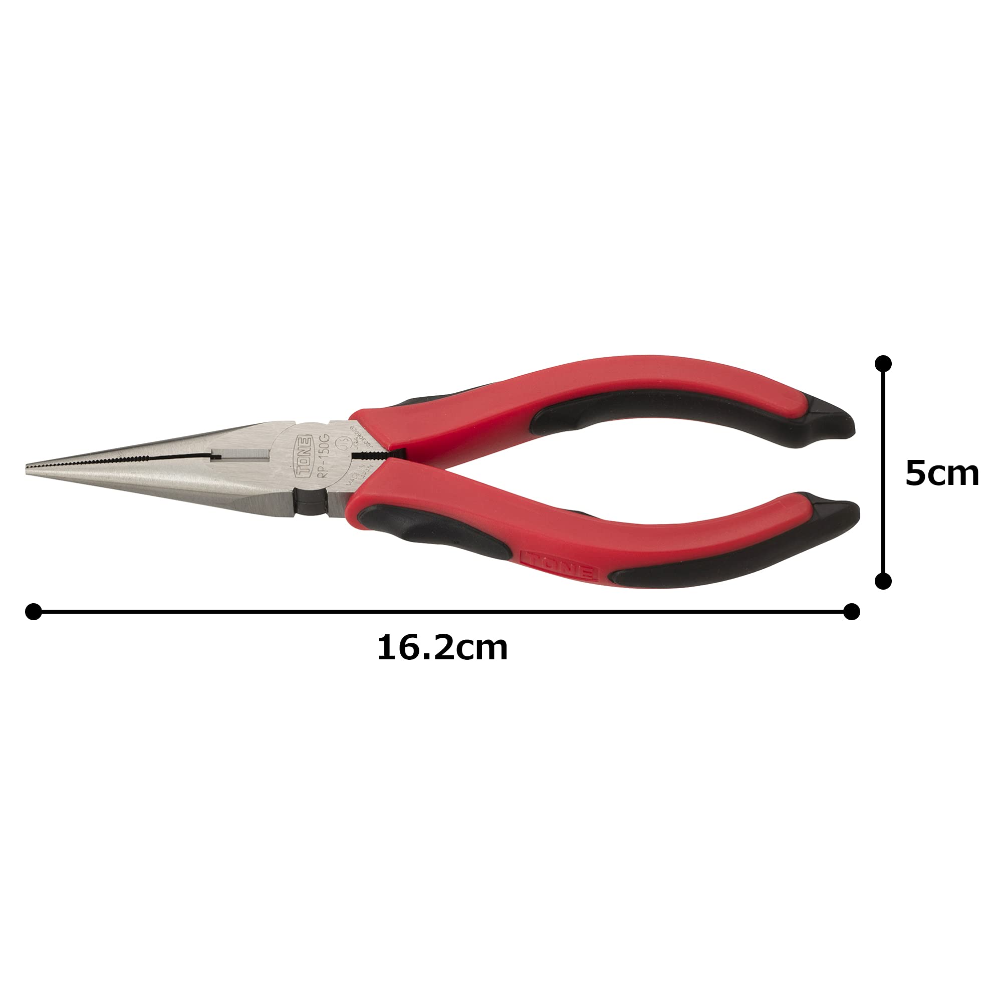 토네 마스터그립 라디오 펜치 RP-150G 레드 162mm 이미지 4