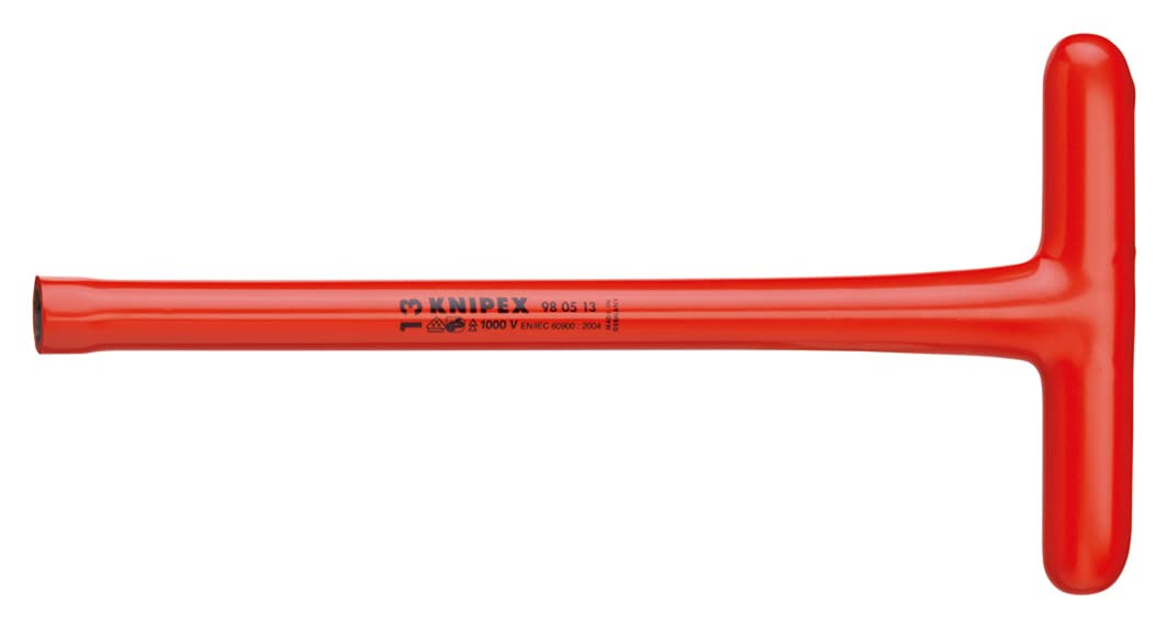 크니펙스 9805-13 13mm 절연 T형 소켓 렌치 1000V