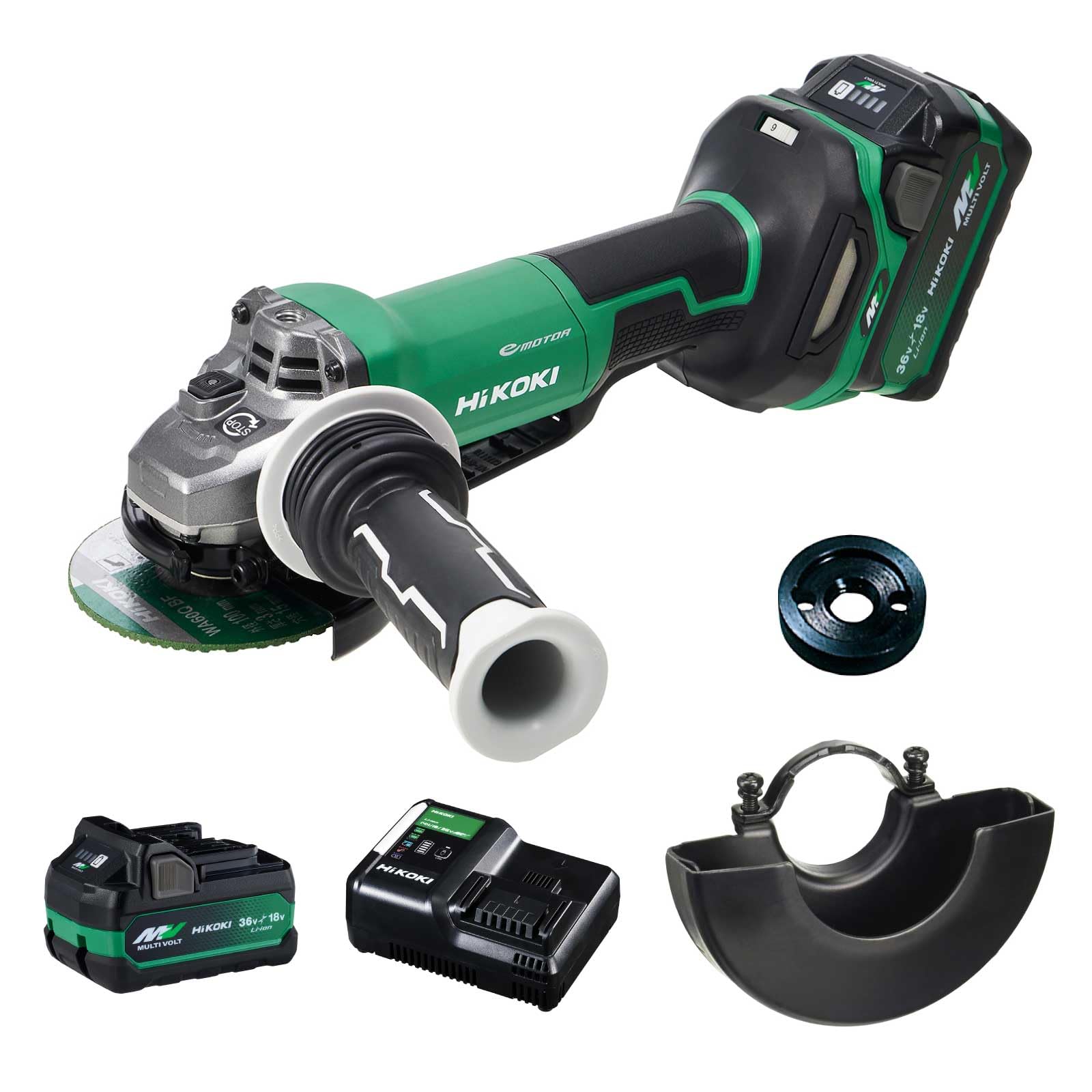 하이코키 36V 충전식 디스크 그라인더 G3610DD 2XPZ 휠가드 와셔 세트