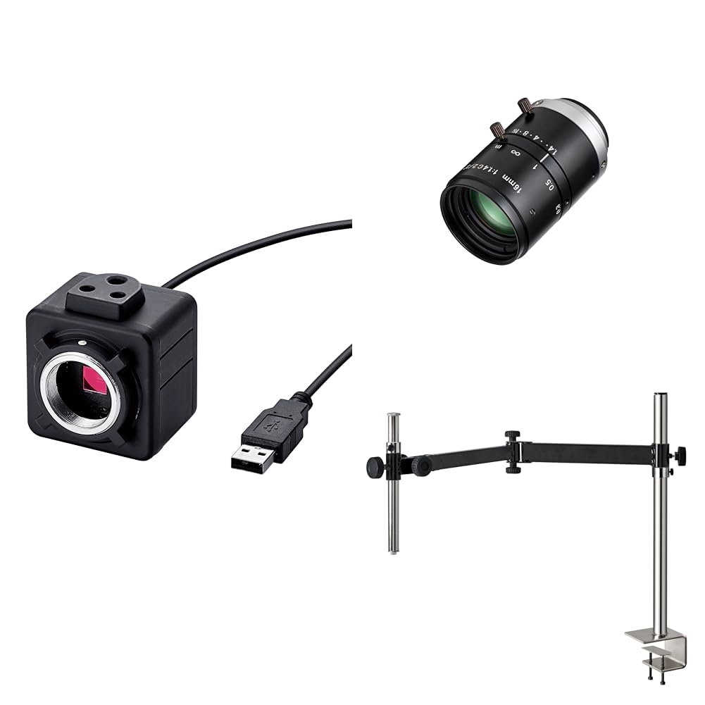 호잔 USB 연결 300만 화소 초점거리 16mm 작동거리 100mm-∞ 롱 암 클램프
