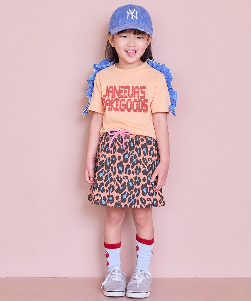마키즈 체크 숄더 프릴 반팔 티셔츠 C10 라이트블루 120 이미지 4