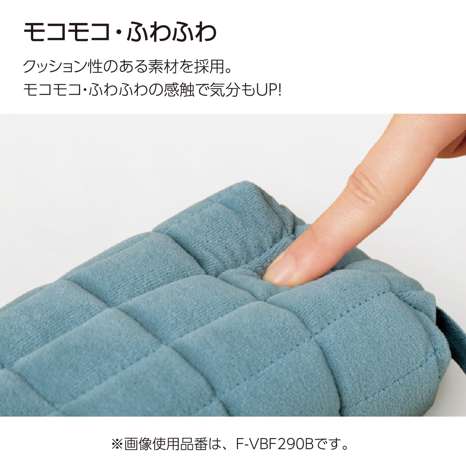 코쿠요 모코코 필통 F-VBF290P 핑크 폭신한 파우치 이미지 3