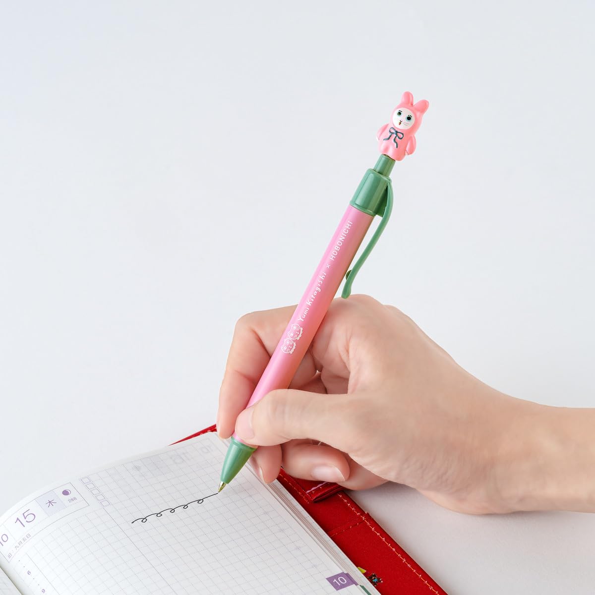 호보니치 키타기시 유미 볼펜 인형 흰고양이 0.5mm 이미지 4