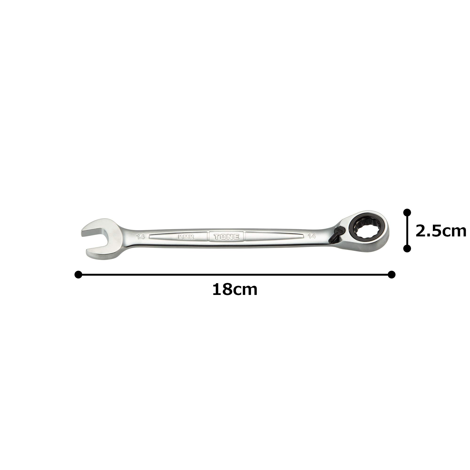 토네 RMR-14 14mm 절환식 라쳇 양구 메가네 렌치 이미지 5