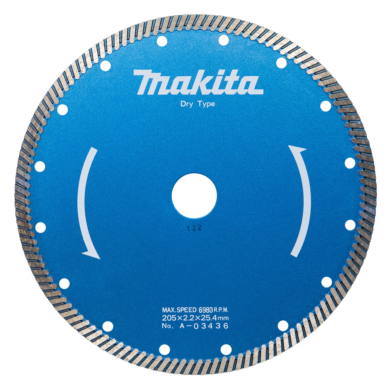 마키타 A-03436 205mm 다이아몬드 휠 파형