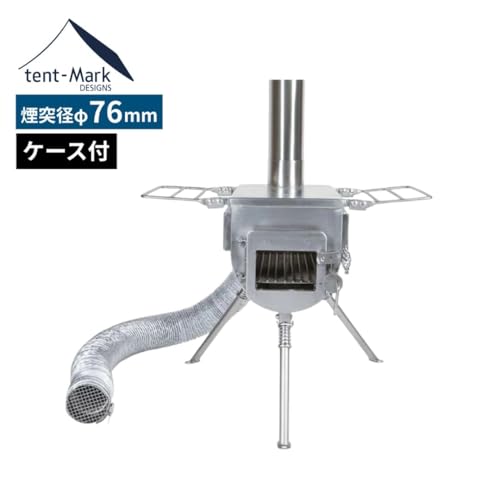 텐트마크 디자인 화목난로 사이드뷰 76mm 아웃사이드에어 3종 이미지 2