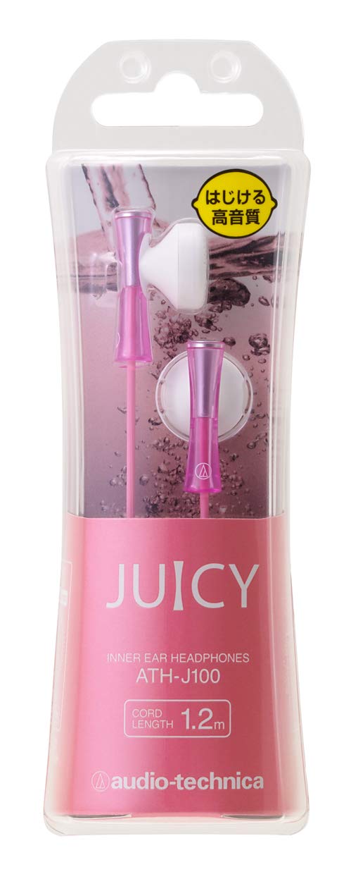 오디오테크니카 JUICY 라이트핑크 ATH-J100 인이어 이어폰 이미지 2