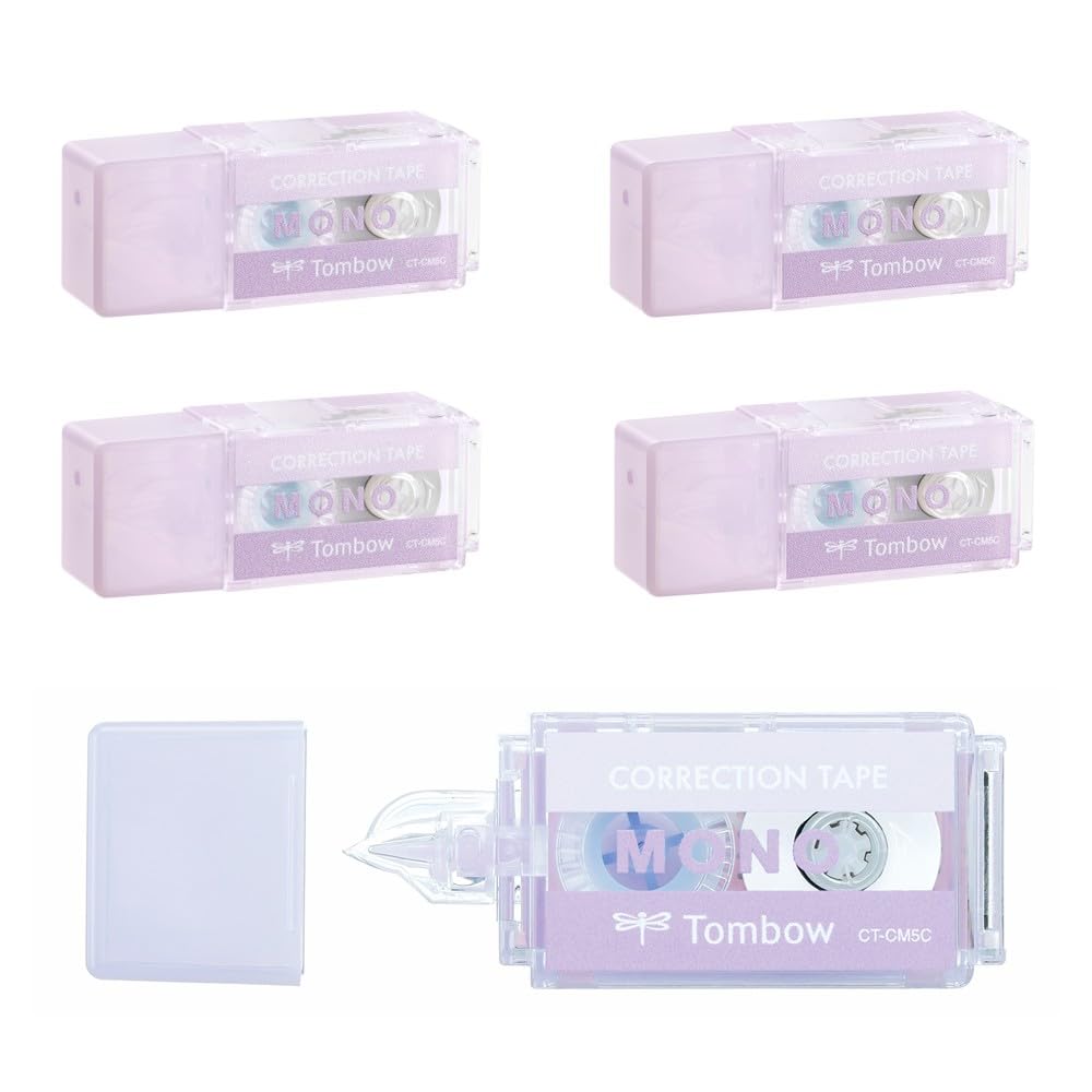 톰보 모노포켓 수정테이프 퍼플 CT-CM5C90-5P 5mm 4m 5개입