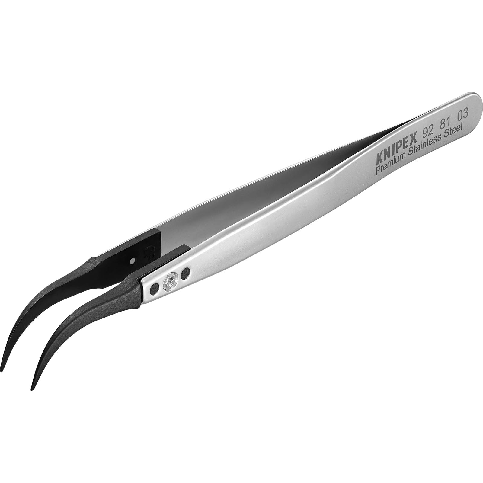 크니펙스 ESD 정밀 핀셋 칩교체형 9281-03 0.40x0.70mm 130mm