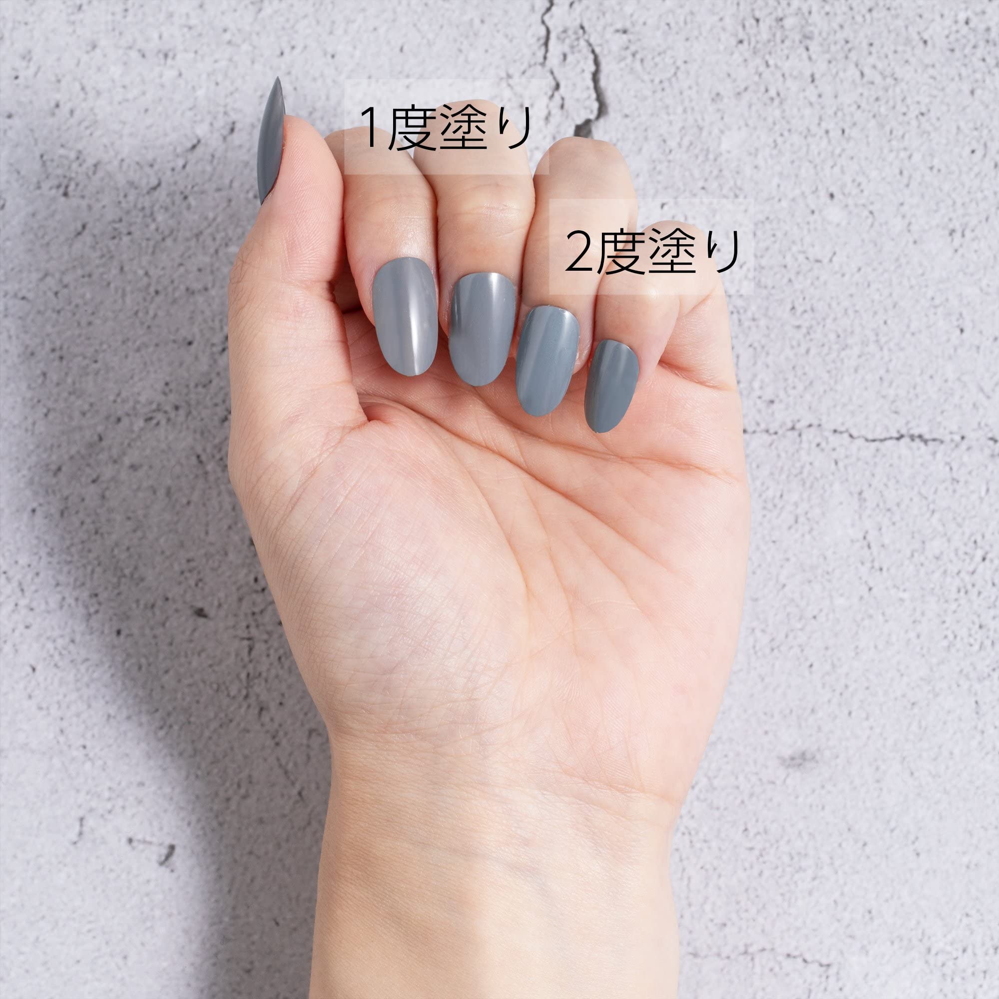 치후레 네일 에나멜 048 그레이 매니큐어 속건 평붓 1개 (x 1) 이미지 5