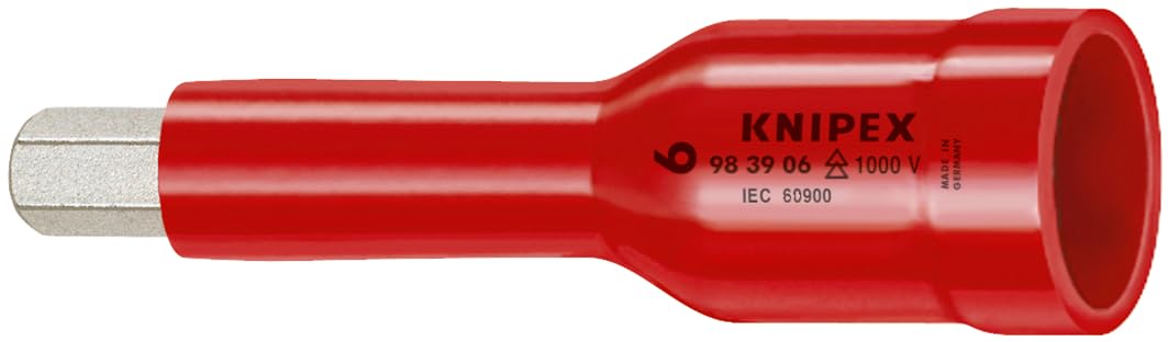 크니펙스 9839-06 3/8인치 절연 육각 소켓 1000V 6mm 1