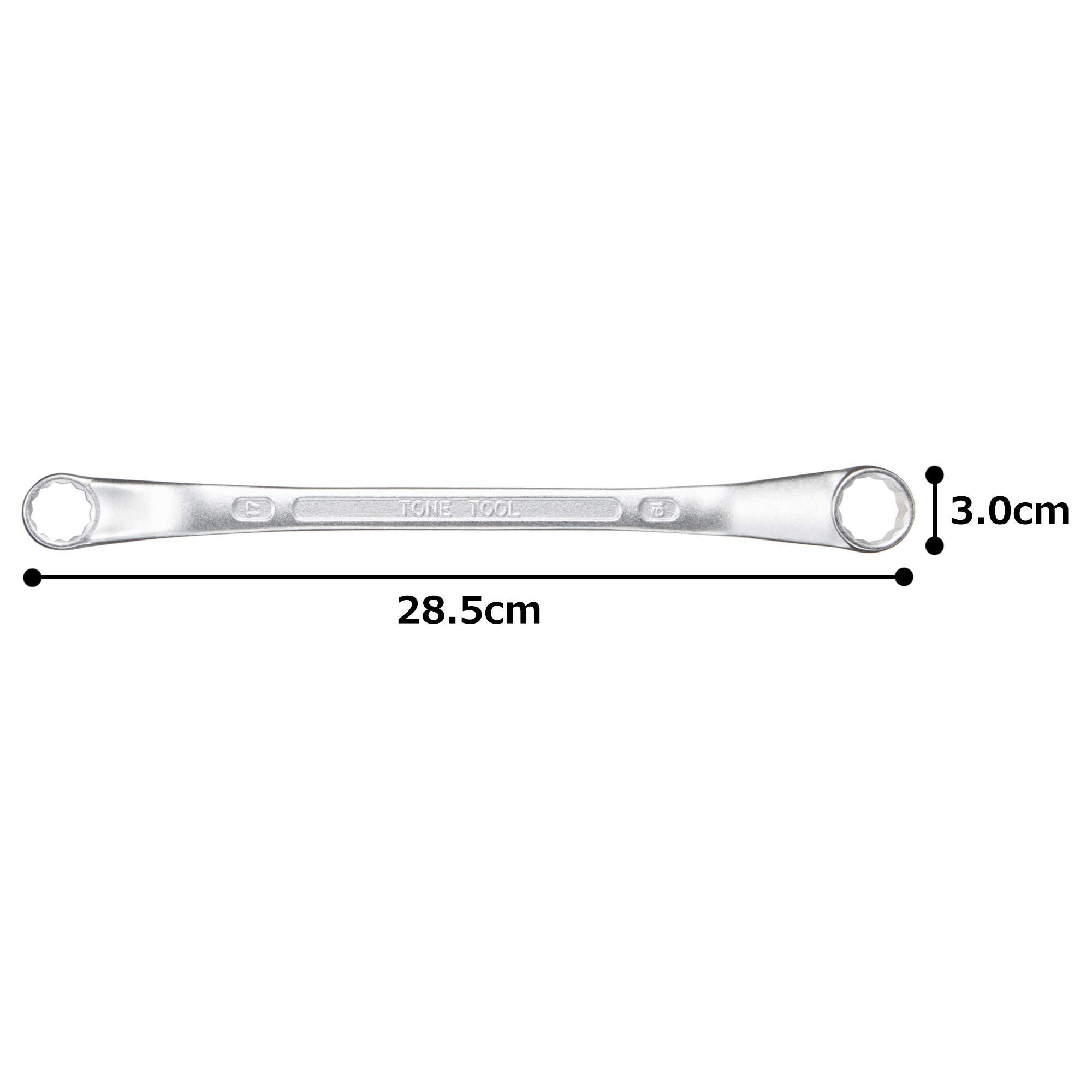 토네 M45-1719 17x19mm 45도 롱 옵셋렌치 이미지 6