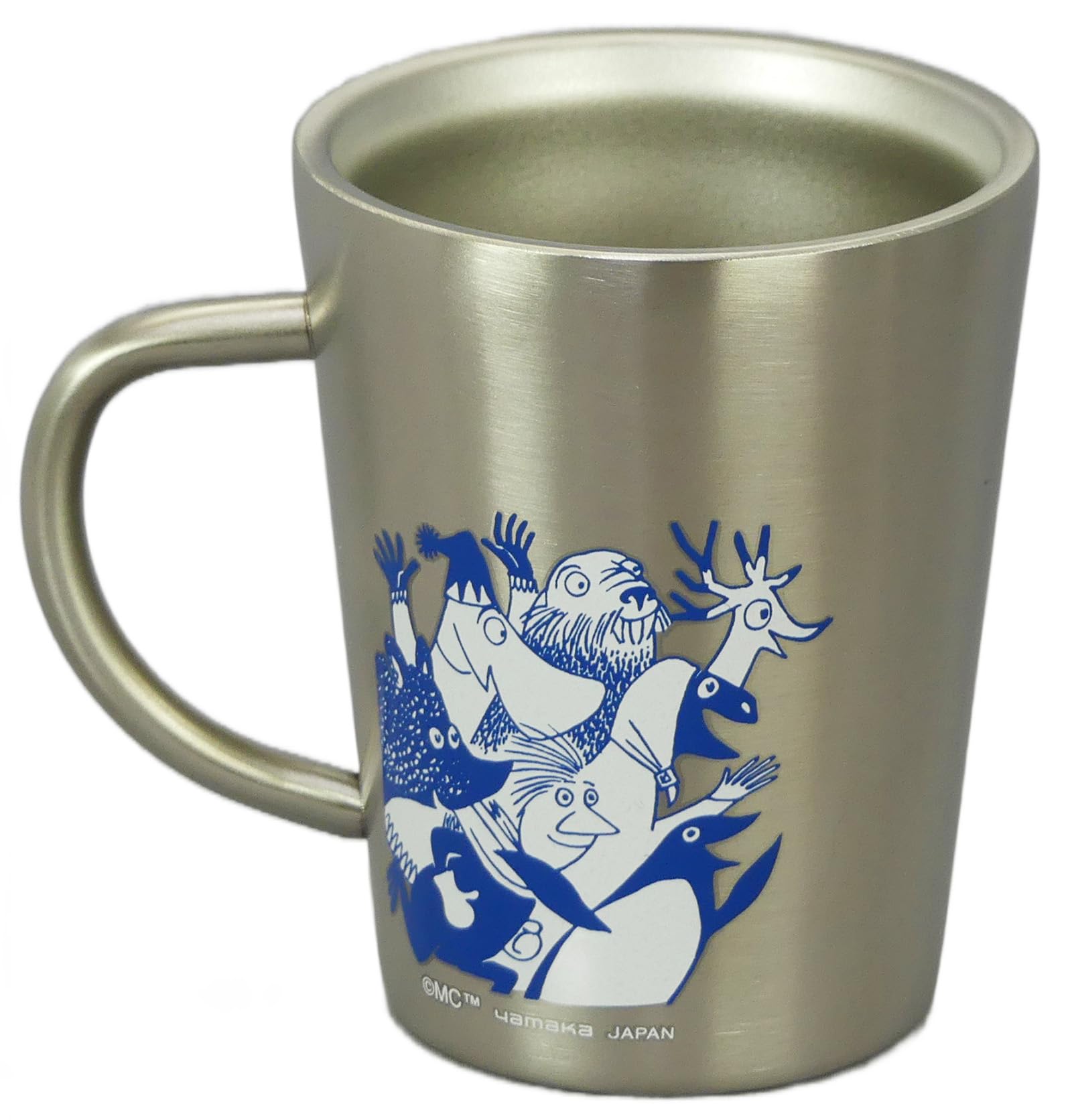 야마카 무민 윈터게임즈 MM21203-856 360ml 스테인리스 텀블러 블루 이미지 2