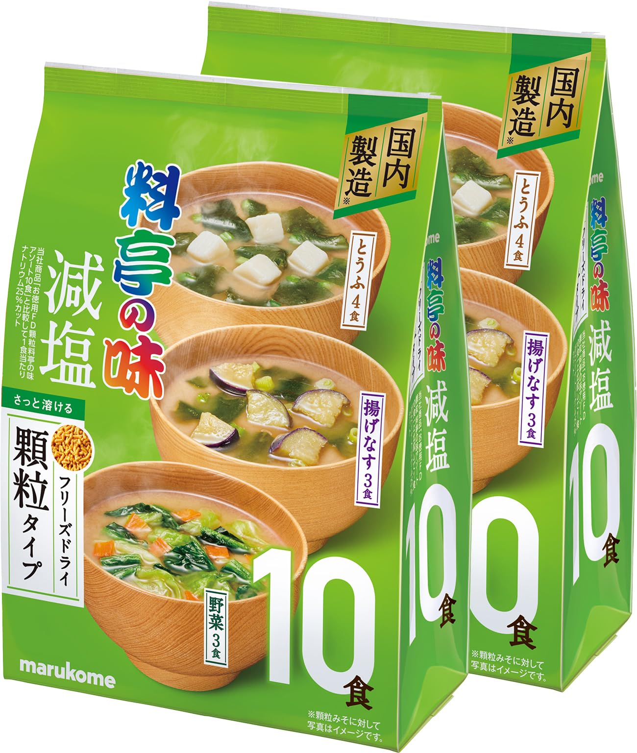마루코메 료테이노아지 저염 과립 된장국 20식 4종 어소트