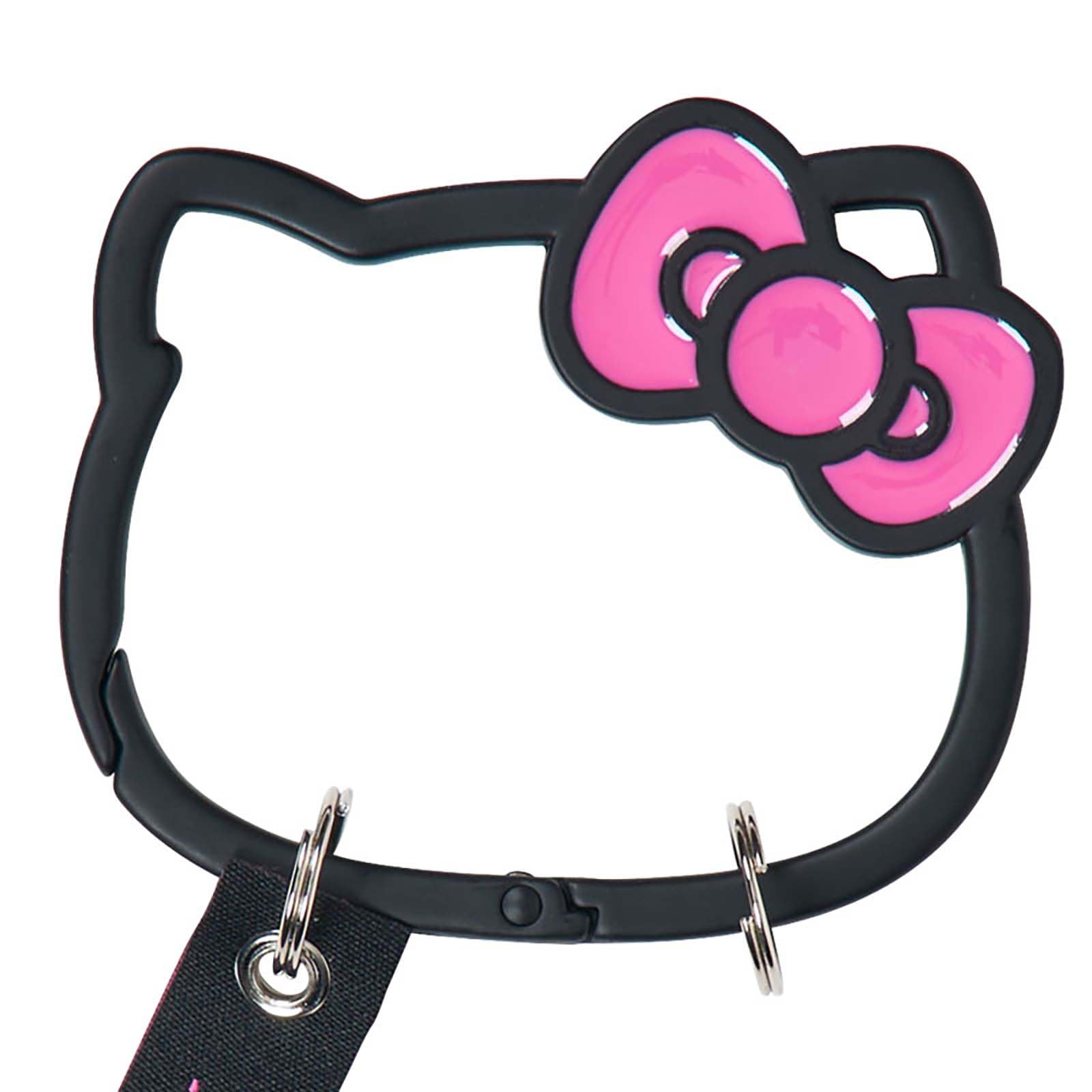 산리오 I Love Hello Kitty 헬로키티 395803 페이스형 카라비너 블랙 이미지 3