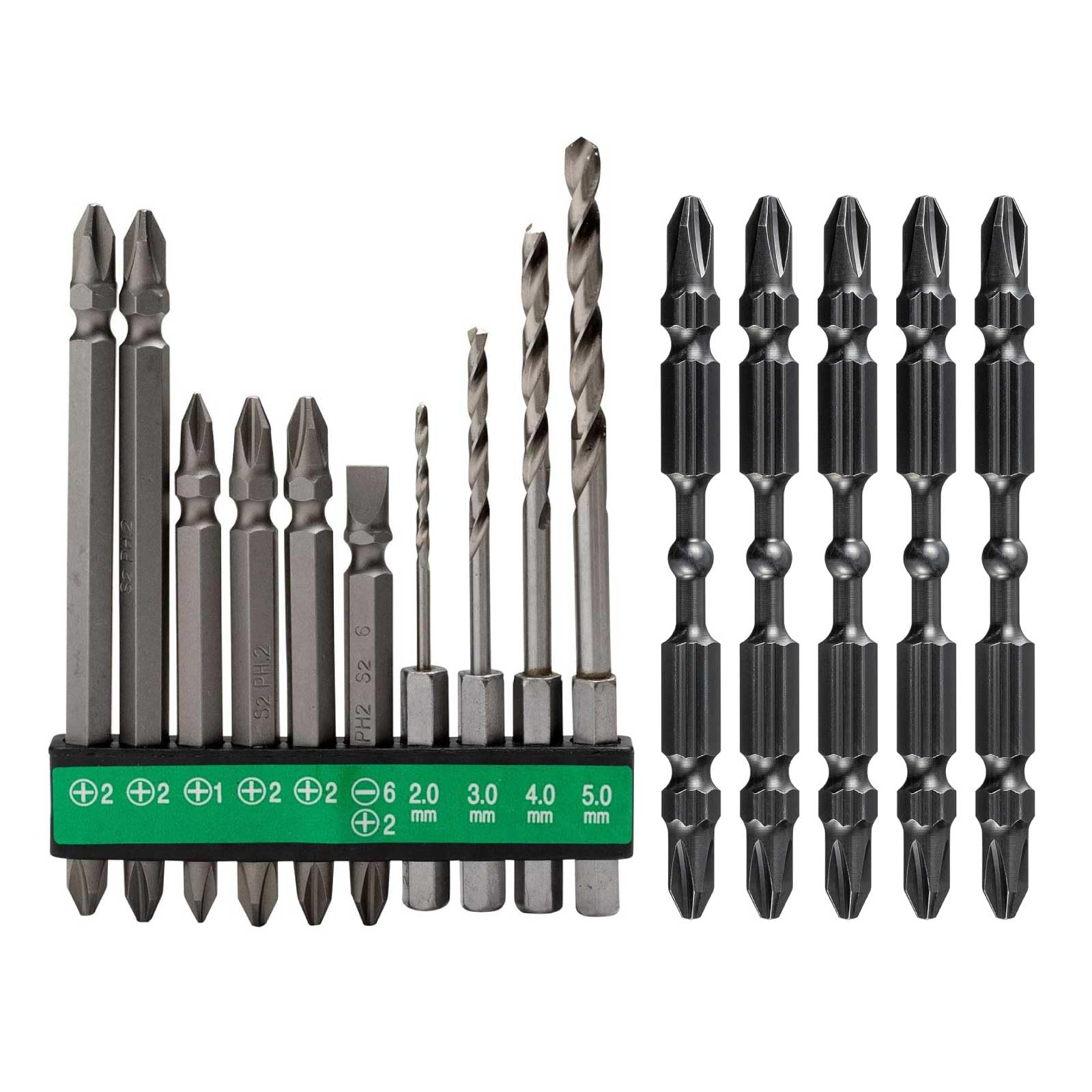 하이코키 0040-1000 비트 세트 10입 및 리키코부 슬림 비트 5입