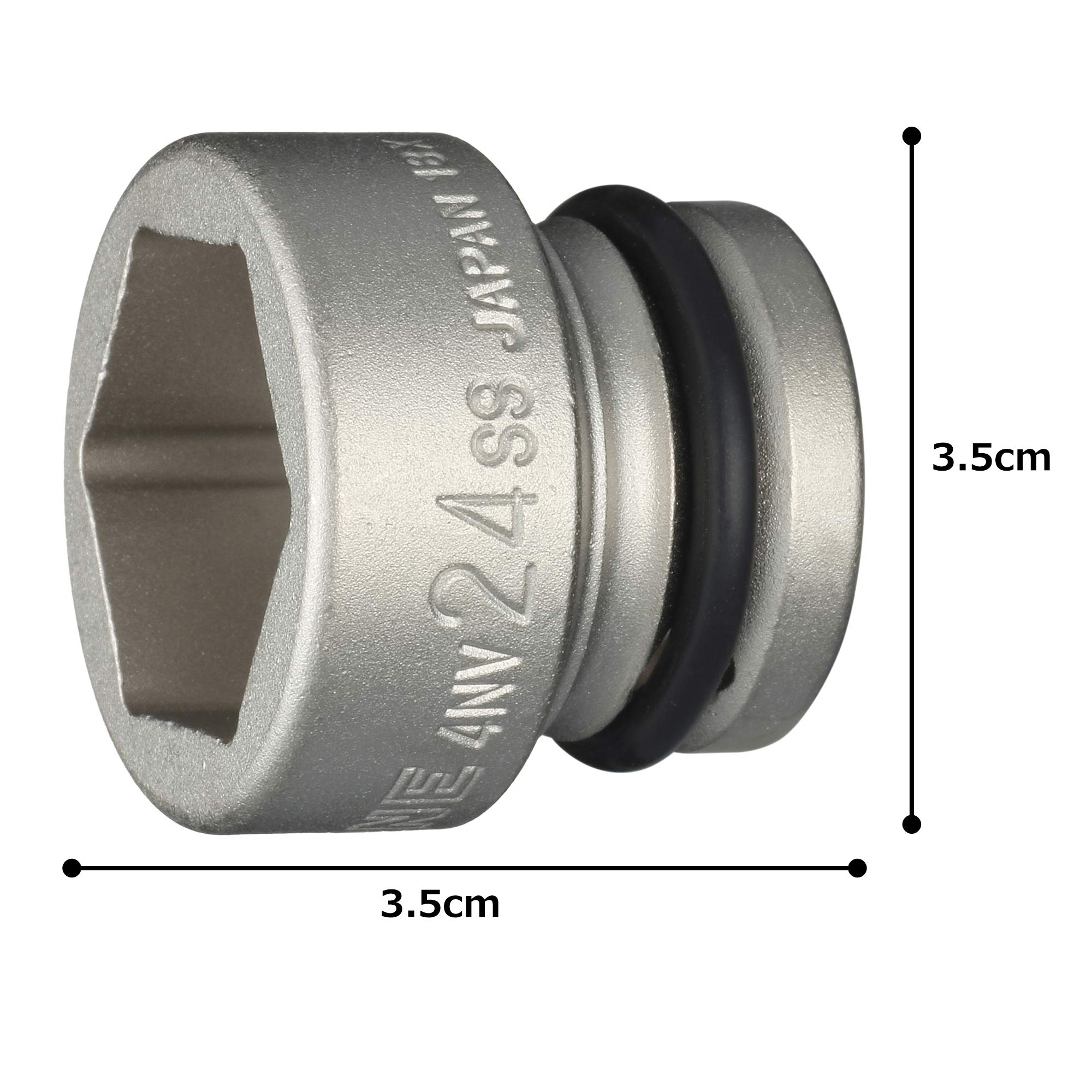 토네 4NV-24SS 임팩트 숏소켓 12.7mm 24mm 이미지 5