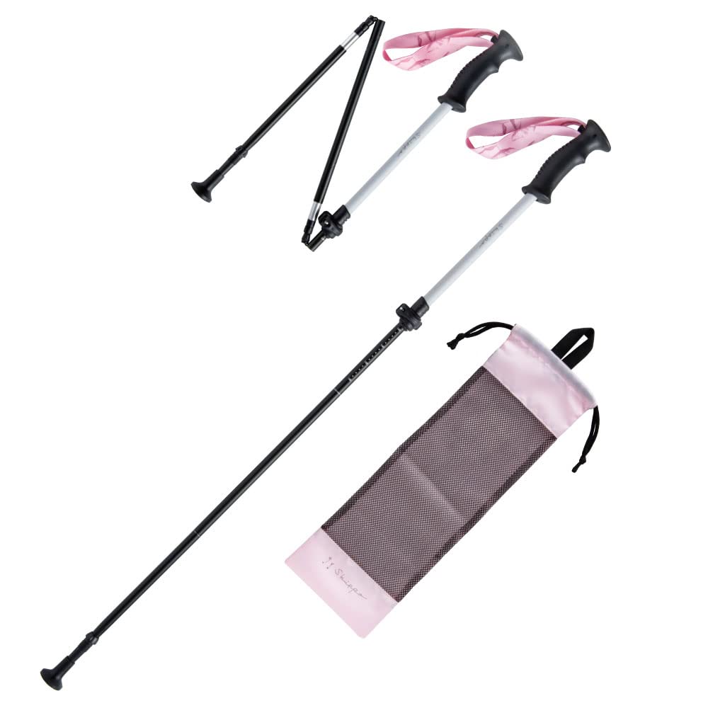 하타치 트리포워커 핑크 WH1700-64 접이식 워킹폴