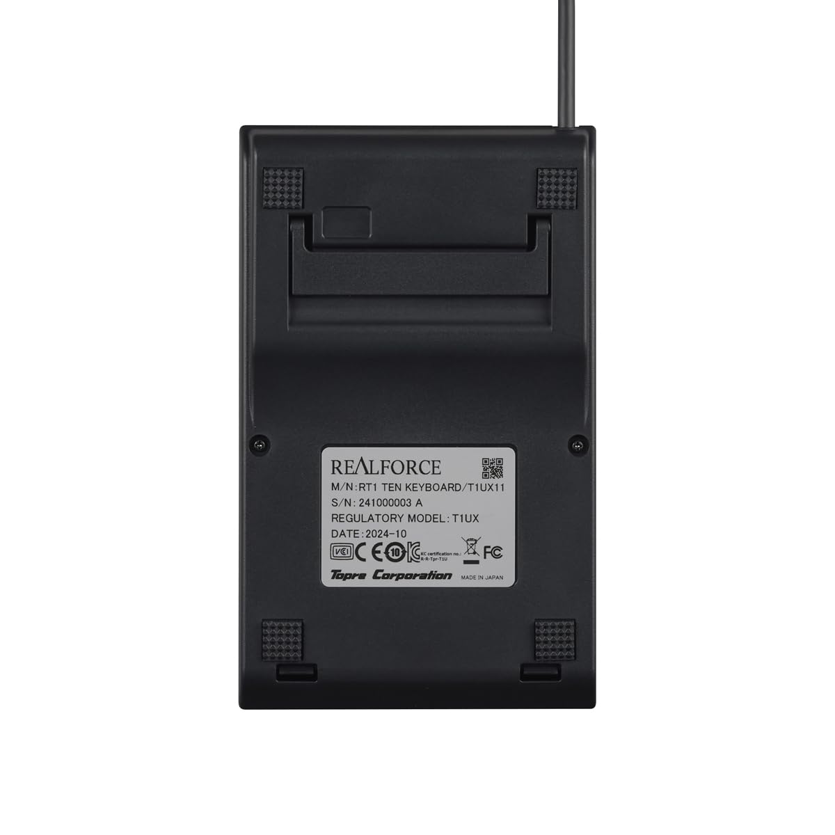 토프레 리얼포스 RT1 블랙 T1UX11 45g 숫자 키패드 유선 프로그래머블 이미지 4