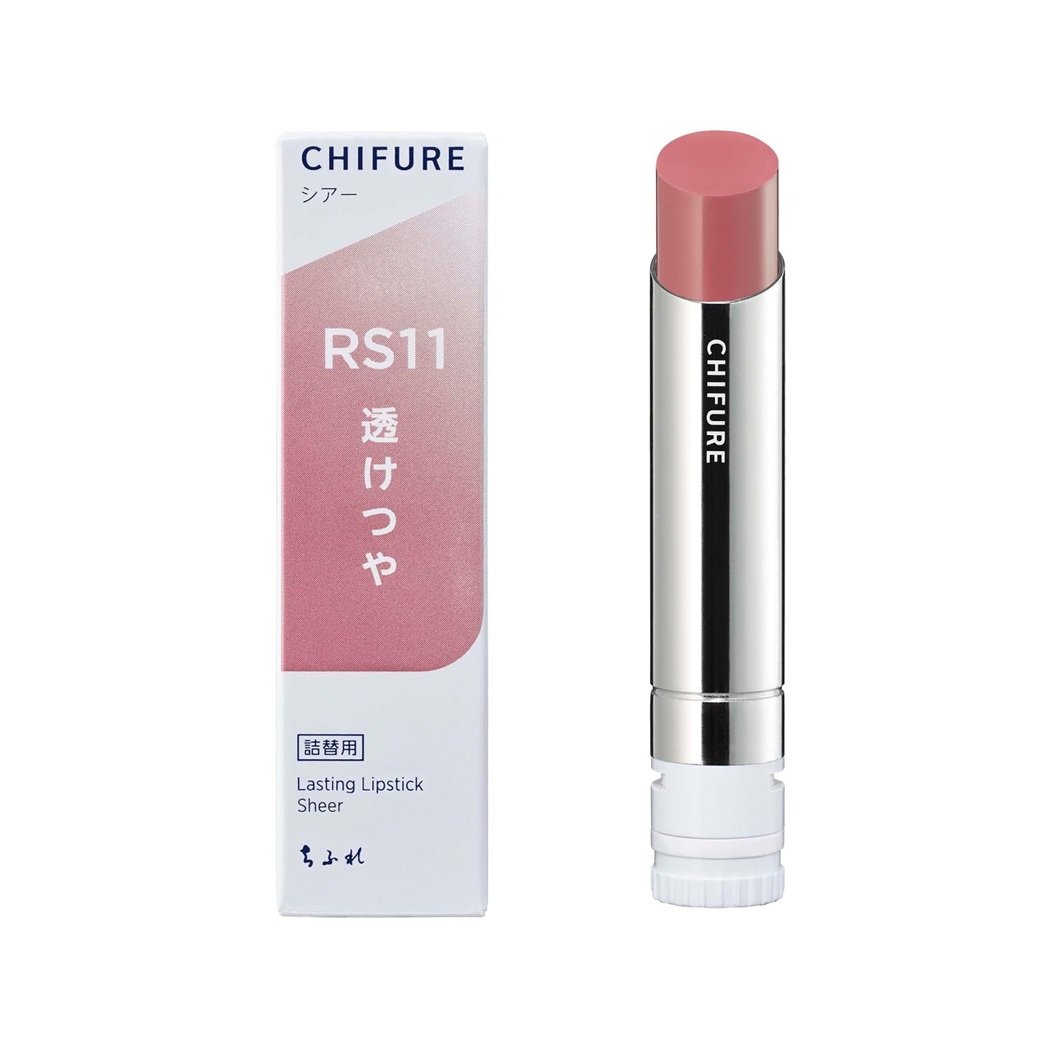 치후레 래스팅 립스틱 시어 로즈 RS11 고발색 광택