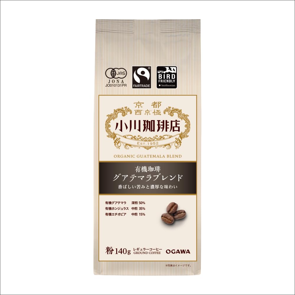 오가와커피 유기농 커피 과테말라 블렌드 분쇄 140g 3개입