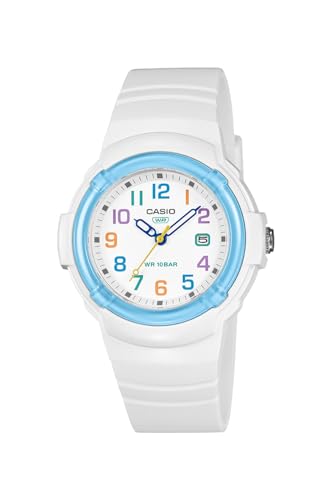카시오 컬렉션 화이트 블루 LX-800H-7A2JF 여성용 손목시계 화이트 블루 이미지 2
