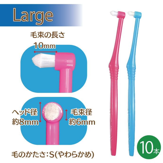 Ci메디컬 CiPRO 원터프트 칫솔 라지헤드 S 10입 이미지 2