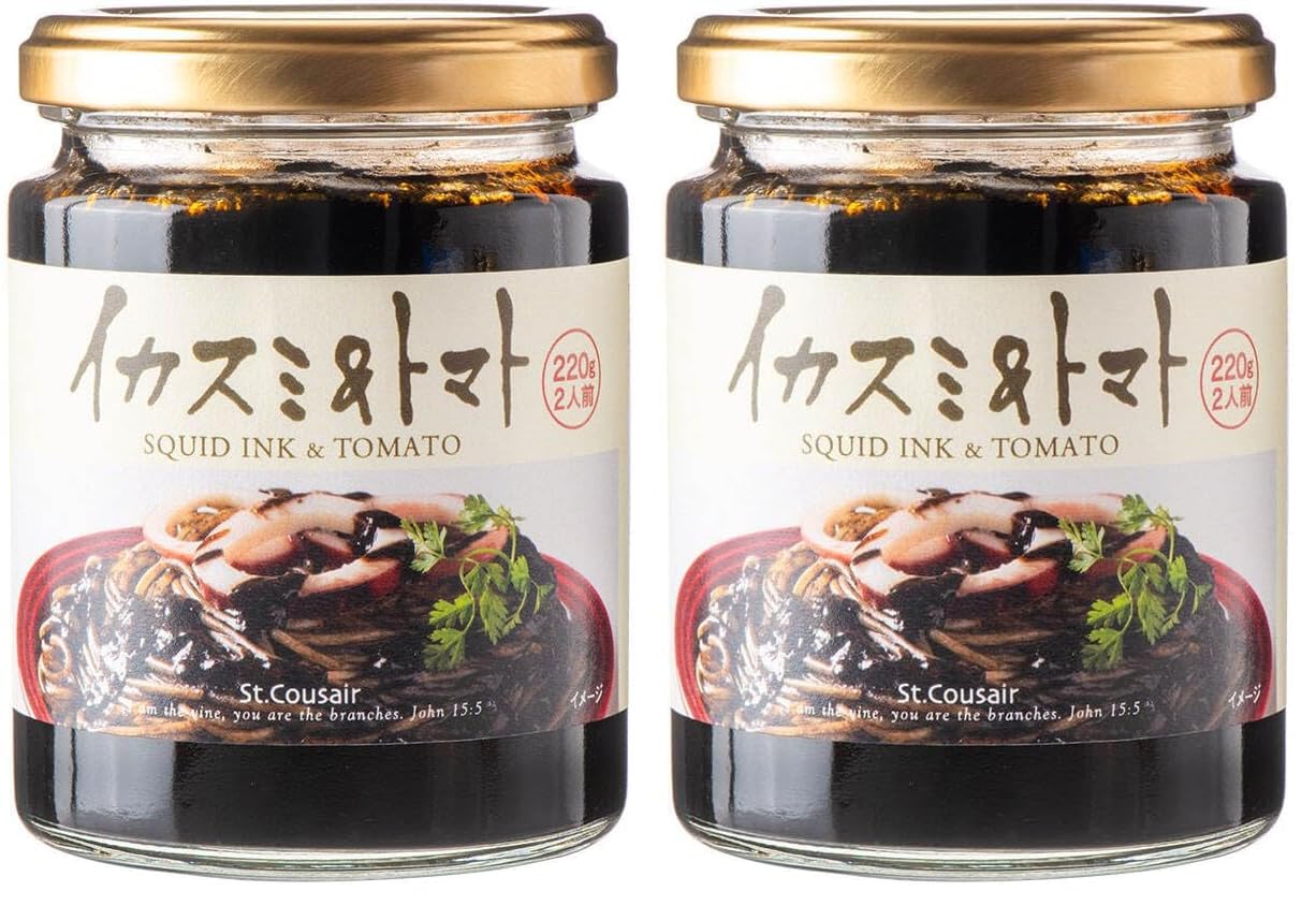 쿠제후쿠상점 먹물 토마토 파스타 소스 220g 2개입 Pack of