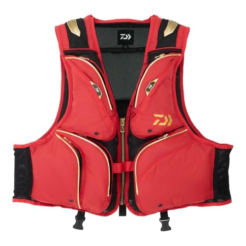 다이와 플로트 쇼트 낚시 조끼 DV-3025F 레드 2XL 이미지 2